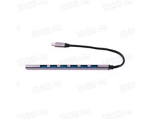 Разветвитель на 7 USB C-730, кабель Type-C, 6*USB 2.0 и 1*USB 3.0