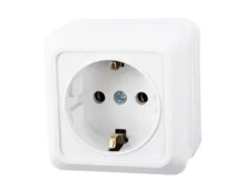 Розетка IN HOME BOLLETO, 16А, IР20, 230 В, открытая установка, заземление, белая