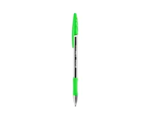 Ручка гелевая Berlingo Tribase Gel grip, зеленая, толщина письма, 0,5 мм