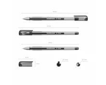Ручка гелевая ErichKrause G-TONE, черная, толщина письма 0,5 мм