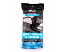 Салфетки влажные Для Стекол и зеркал AVS AVK-200, 25 шт