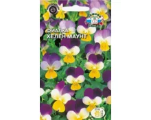 Семена Фиалка Хелен маунт, СеДек, рогатая, желто-фиолетовая, 0,1 гр, Евро