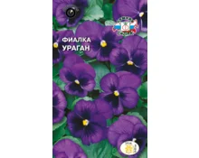 Семена Фиалка Ураган, СеДек, витрокка, темно-синяя, 0,05 гр, Евро