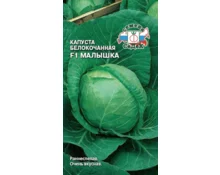 Семена Капуста Малышка F1, белокочанная, 0,3 гр, Евро
