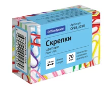 Скрепки OfficeSpace винил, 28 мм, 70 шт