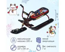 Снегокат NiKA kids Тимка спорт 1+, с галактическим роботом