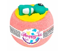 Соль для ванн LABORATORY KATRIN Happyki, Чаша с пеной и игрушкой, шипучая, 130 г