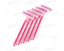 Станок для бритья одноразовый Pearl Max, 5 шт, 2 лезвия, увлажняющая полоска, розовый
