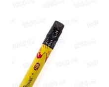 Карандаш чернографитный Star Color, пластик, круглый, с ластиком