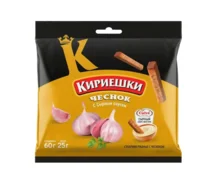 Сухарики Кириешки, со вкусом чеснока и сырным соусом Calve, 85 г