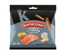 Сухарики Кириешки, со вкусом семги с сыром и соусом тар-тар Calve, 85 г