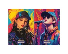 Тетрадь для нот 16л BG K-pop