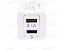 Сетевое зарядное устройство TREQA CH-613, 2 USB, QC 3.0, 5V 3.6A, 9V 2.0A, 12V 1.5A