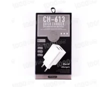 Сетевое зарядное устройство TREQA CH-613, 2 USB, QC 3.0, 5V 3.6A, 9V 2.0A, 12V 1.5A
