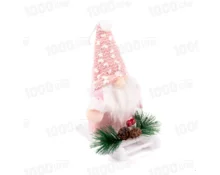 Украшение новогоднее Гном на санях, 20*13 см