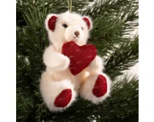 Игрушка мягкая Медвежонок, 9,5 см, с подвесом