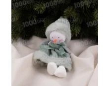 Украшение новогоднее Снеговик, 20 см, мята