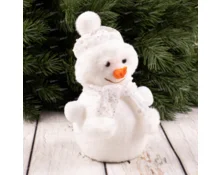 Украшение новогоднее Снеговик в шапке и шарфе, 24*12*27 см