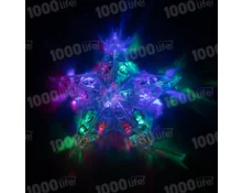 Украшение светодиодное Звезда, 22 см, RGB, шнур 2 м