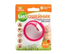 Биоошейник антипаразитарный Пижон Premium для кошек, красный, 35 см