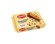 Вафельный сэндвич Яшкино с шоколадной начинкой, 180 г
