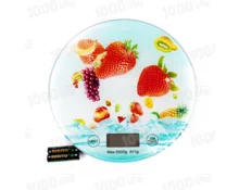 Весы кухонные Ягоды, круглые, 20 см, до 5 кг