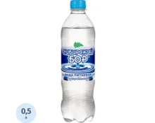 Вода питьевая Сибирский Бор, газированная, 0,5 л