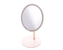 Зеркало настольное, 21,5 см, LED подсветка, на ножке