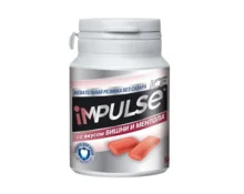 Резинка жевательная Impulse ICE со вкусом вишни и ментола, 56 г