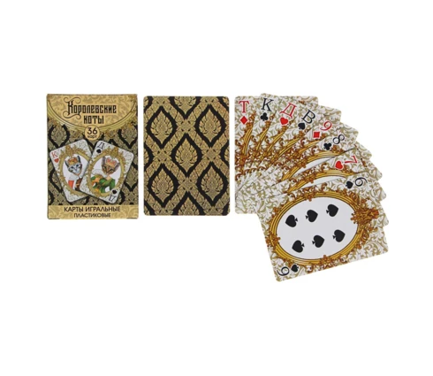 Карты игральные, пластиковые, 36 карт, микс, 6,3*8,8 см