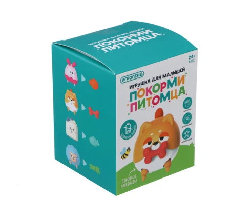 Игрушка для малышей ИГРОЛЕНД Покорми питомца, заводная, ABS, 8*10*8 см