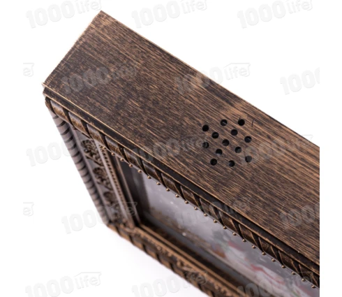 Сувенир новогодний Фонарь Картина, 24*19 см, светодиодный, USB, 4R6