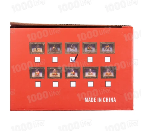 Сувенир новогодний Фонарь Картина, 24*19 см, светодиодный, USB, 4R6