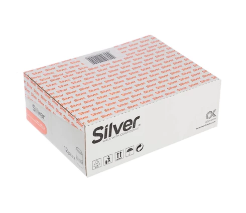 Крем для обуви SILVER, 50 мл, черный, с губкой
