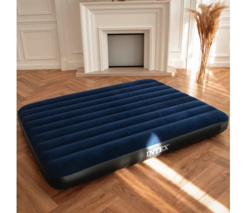 Матрас надувной INTEX Classic downy Квин 64759, 152*203*25 см, двухместный