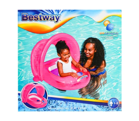 Круг для плавания BestWay 34091, 80*85 см, с сиденьем и тентом