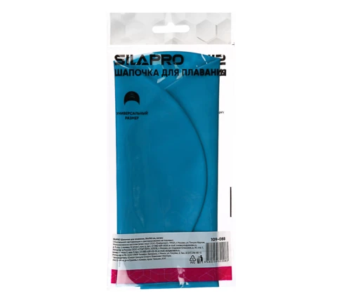 Шапочка для плавания SILAPRO, 24*19,5 см, латекс