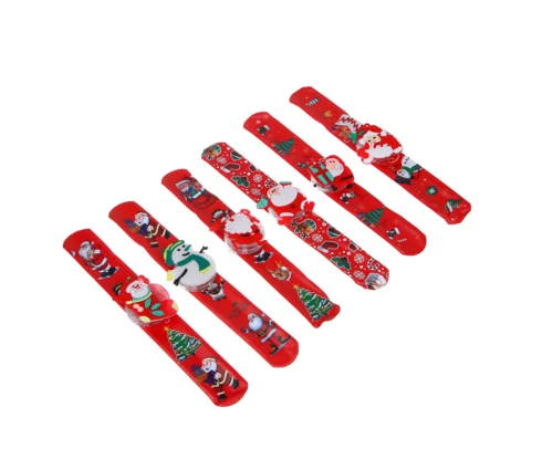 Новогодний браслет СНОУ БУМ клик-клак с подсветкой LED, 22 см
