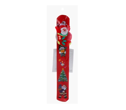 Новогодний браслет СНОУ БУМ клик-клак с подсветкой LED, 22 см