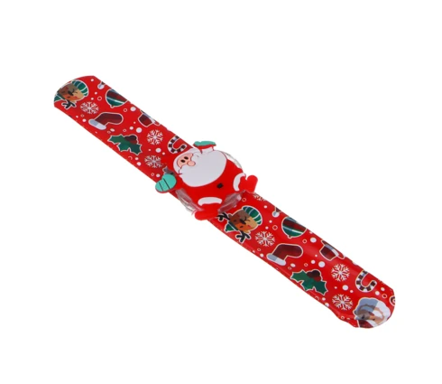 Новогодний браслет СНОУ БУМ клик-клак с подсветкой LED, 22 см
