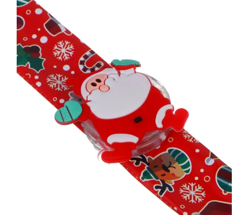 Новогодний браслет СНОУ БУМ клик-клак с подсветкой LED, 22 см