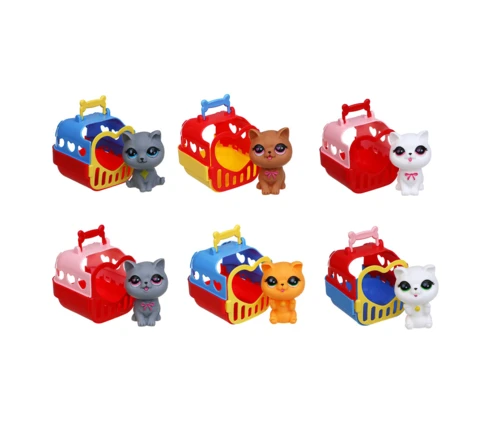 Игрушка питомец в переноске ИГРОЛЕНД, 8*9*9 см