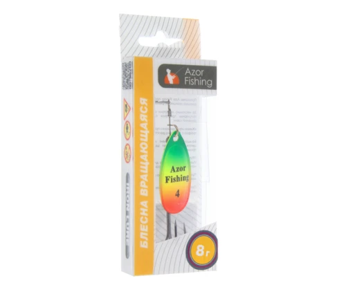 Блесна вращающаяся Azor Fishing Комета, №4, 8 г, 5 цветов