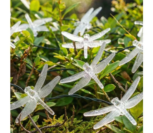 Гирлянда садовая INBLOOM Стрекозы , на солнечной батарее, 25 LED, 7 м, 2 режима