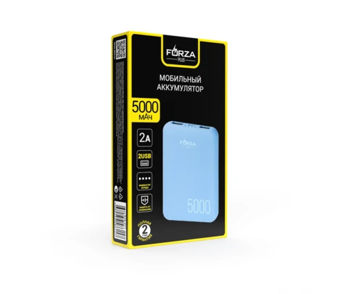 Аккумулятор мобильный FORZA 4000мАч, 1А
