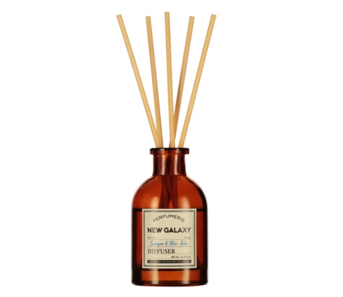 Аромадиффузор NEW GALAXY Perfumerie, Lemongrass & Vetiver, Amber, 40 мл