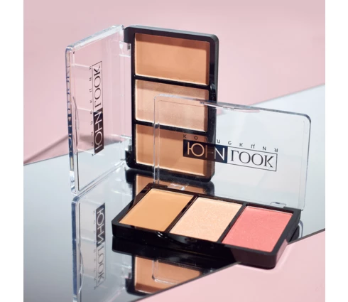 Набор для макияжа ЮНИLOOK, корректор, румяна, хайлайтер, 11 г