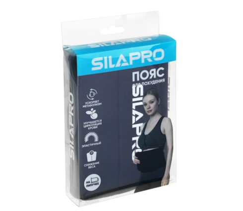 Пояс для похудения SILAPRO, 106*16 см, на липучке, неопрен, полиэстер