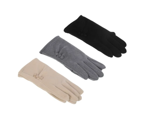Перчатки женские Galante, сенсорные с декором, размер 18-20