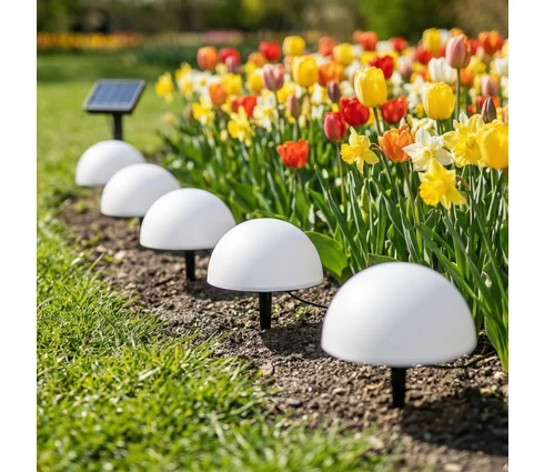 Светильник садовый на солнечной батарее INBLOOM Полусфера, 5 шт, 15*16 см, LED